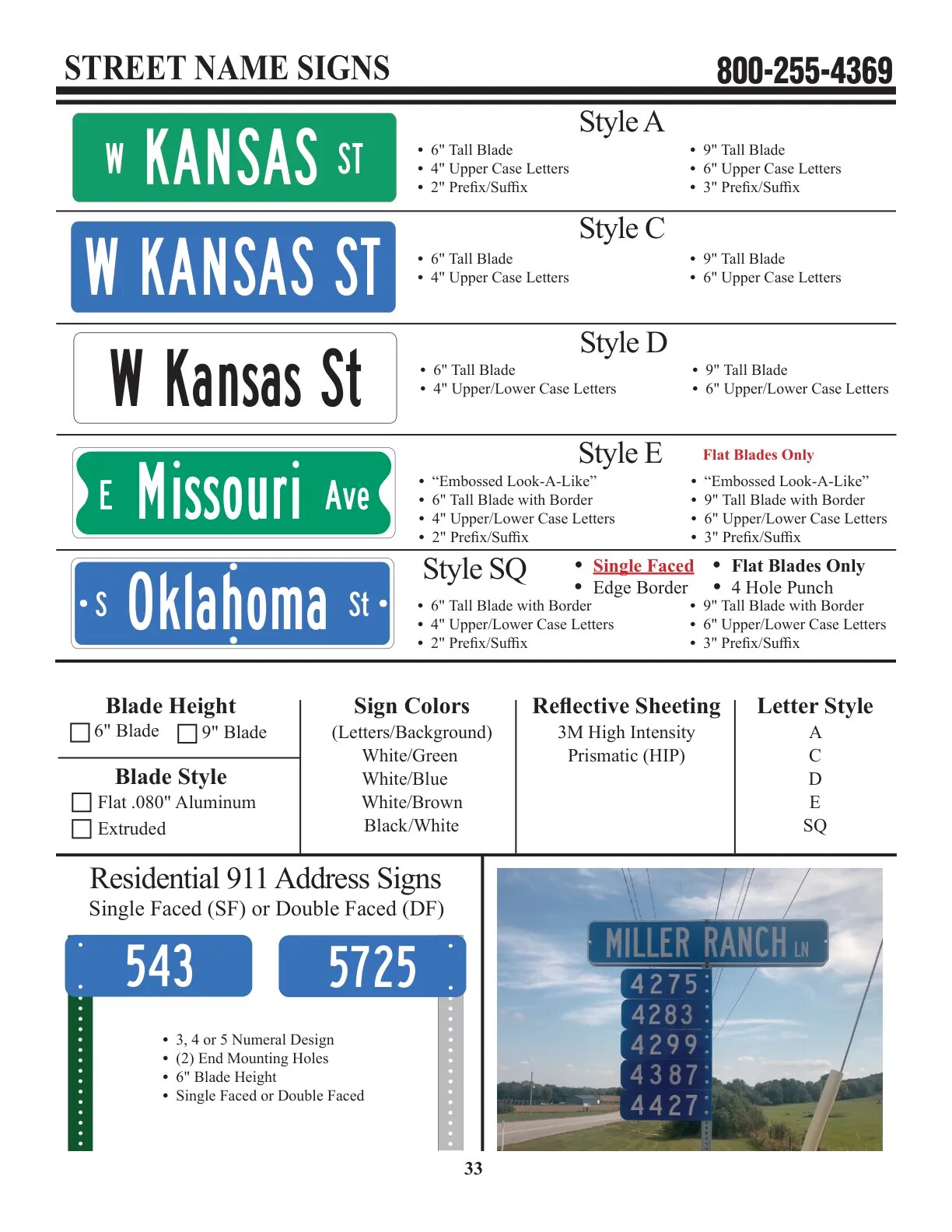Street Name Signs